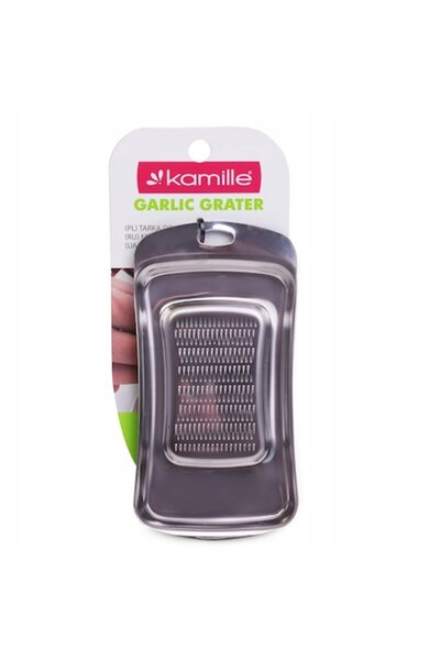 Kamille răzătoare, oțel inoxidabil, 14 x 7,5 cm, pentru usturoi/ciocolată/nuci