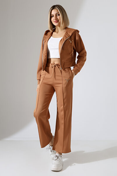 Planet Prestige Modal Fabric Hooded Striped Detail Sports Suit