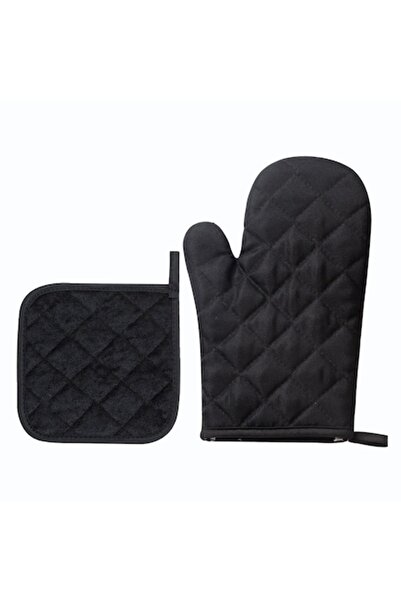 Fabrilux Set mănușă de cuptor și suport pentru oale rezistente la căldură, bu...