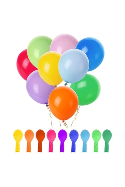 Fabrilux Set 100 Colored Balloons, Fabrilux, Latex, Multicolor, 30 cm