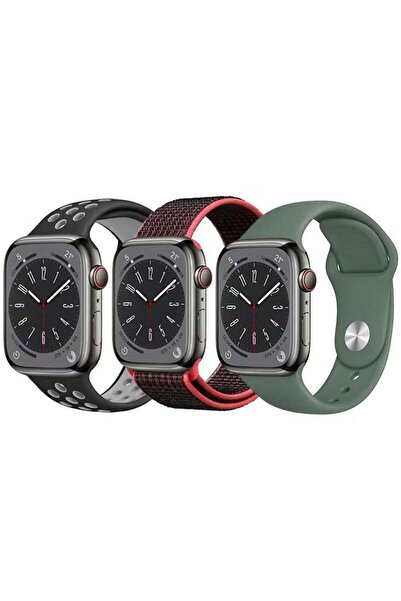 Promass 3 قطع من سوار الساعة البديل لساعة Apple Watch مقاس 49/45/44/42 مم سلسلة 8/7/6/5/4/SE