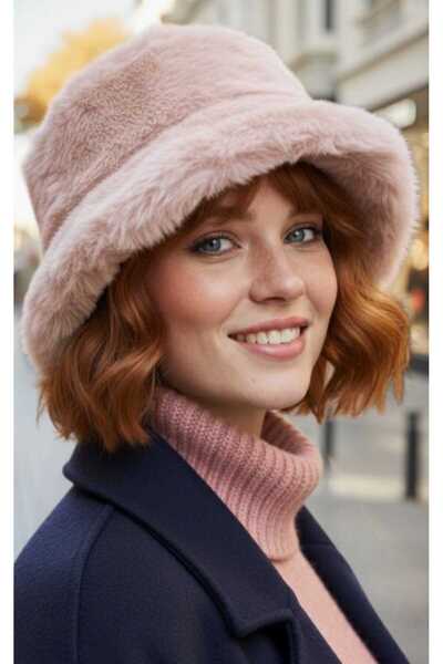 Trenderrs Women's Plush Bucket Hat