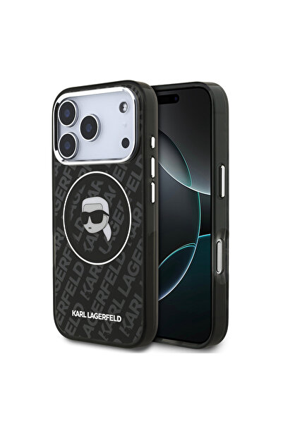 Karl Lagerfeld iPhone 17 Pro Max Kılıf Orjinal Lisanslı IML Baskılı KL Heads ...