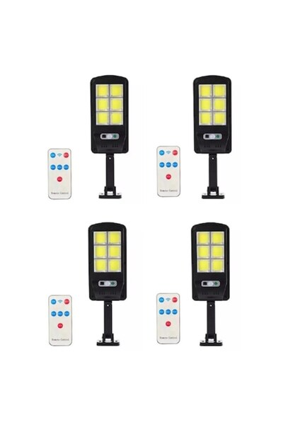 OEM Set de 4 lămpi solare LED 6 COB 96 LED, senzor de mișcare și lumină, 3 mo...