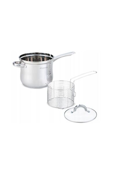 Kamille Oală pentru prăjit cartofi, Kamille, oțel inoxidabil, 18 cm, 3,5 l, a...