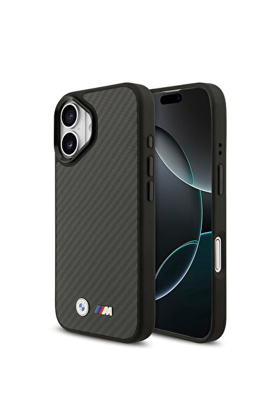 BMW 17 Uyumlu Kılıf Lisanslı M-safe Özellikli Carbon Fiber Metal Logolu Kevla...