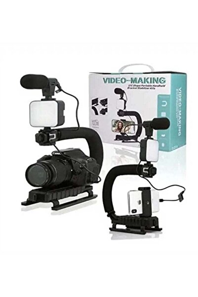 Promass Universal Photography Video Handheld Vlog Stand Stabilizer Kit For Phone Camera Video Record