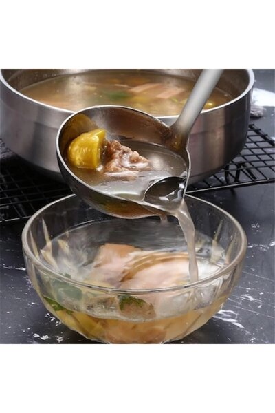 Fabrilux Polonic de separare a grăsimilor din oțel inoxidabil 28,5 x 8 cm