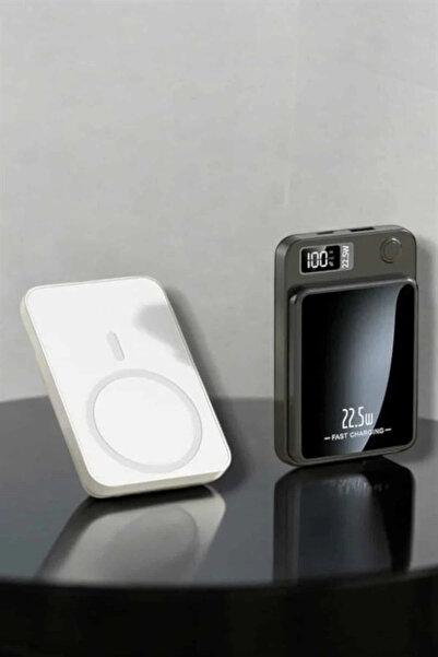 shopwave iOS Uyumlu 22.5W Hızlı Şarj Magsafe Powerbank Dijital Göstergeli 10....