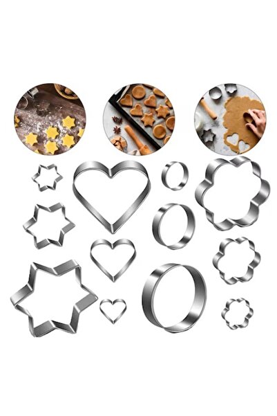 topbazar Biscuit mold Top Bottom Set , 12 pieces, various designs
