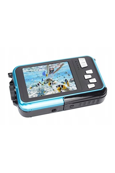 AgfaPhoto WP8000 Underwater Camera 24MP HD Video 3M, Blue