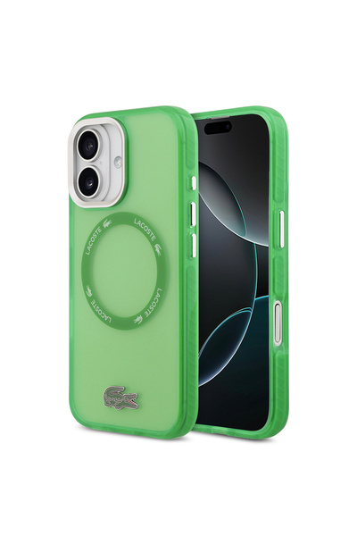 Lacoste iPhone 17 Compatible Case Original Licensed M-Safe Featured Iconic Cr...