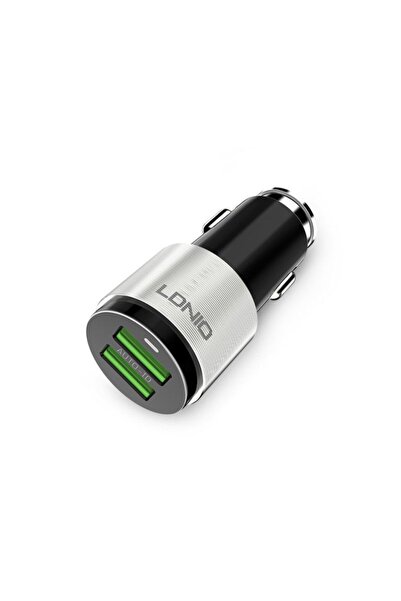 Flippy Φορτιστής αυτοκινήτου 2 USB 4.2A Μαύρο + καλώδιο MicroUSB 1m Λευκό (Κω...