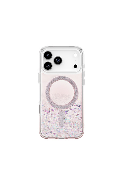 Coehl iPhone 17 Pro Max Uyumlu Kılıf M-safe Şarj Özellikli Parlak Halkalı Sol...
