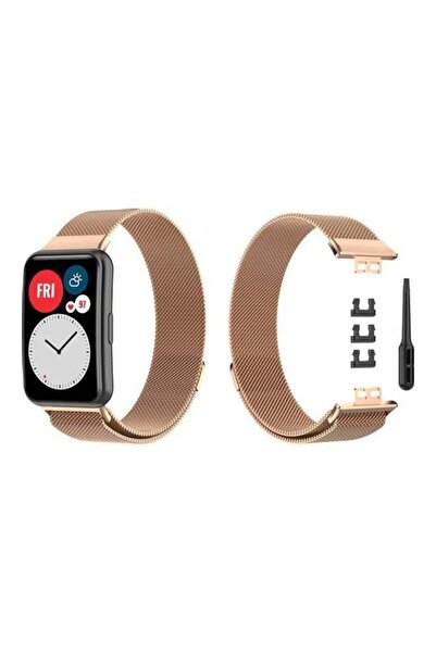 Promass Milanese Replacement Band For Huawei Watch Fit - Gold