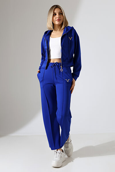 Planet Prestige Modal Fabric Hooded Striped Detail Sports Suit