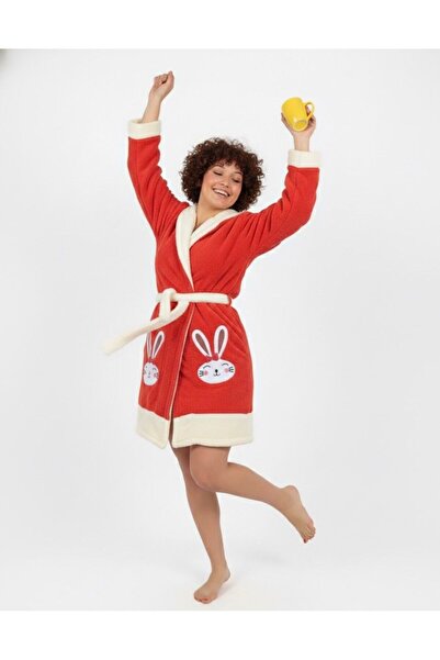 Damlaiso -Polar-Plush November Robe Hooded Bathrobe