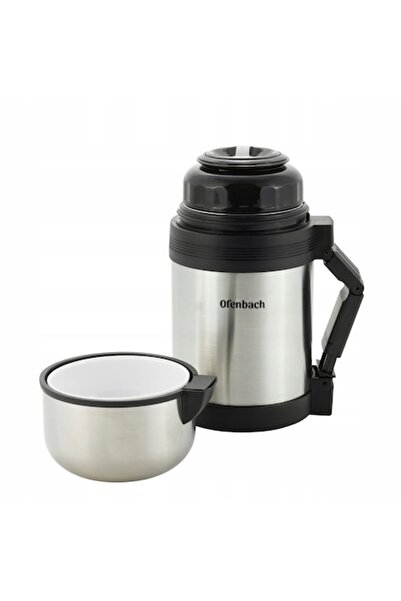 Ofenbach Termos alimentar 0,8 L – Oțel inoxidabil, cu pereți dubli, 2 boluri incluse, menține cald/rece