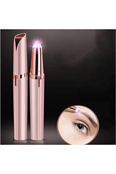 OEMN USB Rechargeable Eyebrow Trimmer, Rose Gold, 13 cm, ABS Material