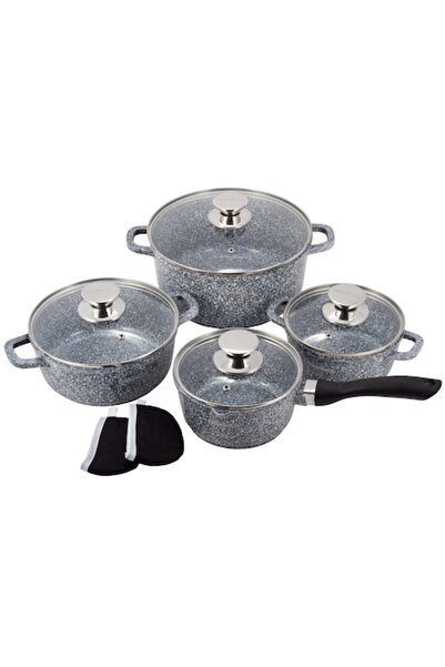 Kamille Ofenbach 8-piece cookware set, granite, 1.35L-4.5L, multicolor
