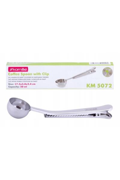 Kamille Lingură de măsurat pentru cafea/ceai cu clemă, Kamille, oțel inoxidab...