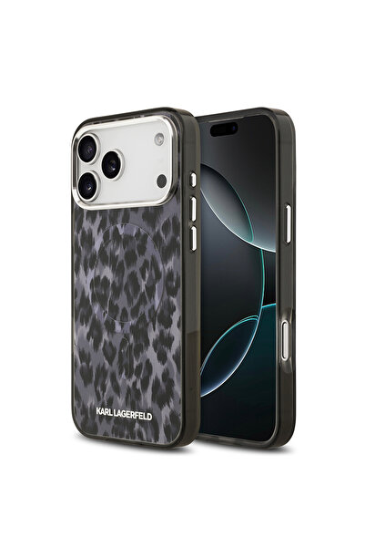 Karl Lagerfeld iPhone 17 Pro Max Kılıf Lisanslı M-safe Şarj Özellikli IML Leo...