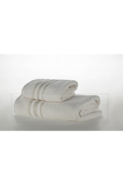 Doqu Home Silver Line Banyo Havlusu Ekru - 90 x 150 cm