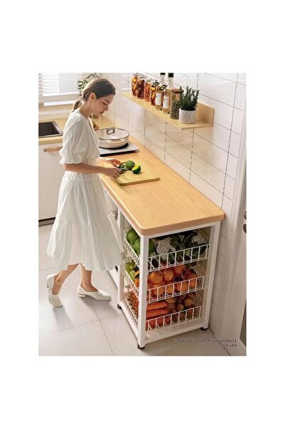 KEKE Kitchen Rack Multifunctional Vegetable Basket Vegetable Cutting Table