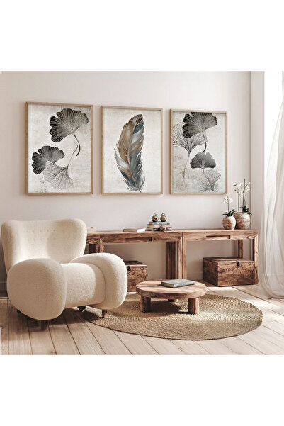 Dekorsiahome 3 Piece Wooden Framed Living Room Hall Kitchen Table Set Set3470