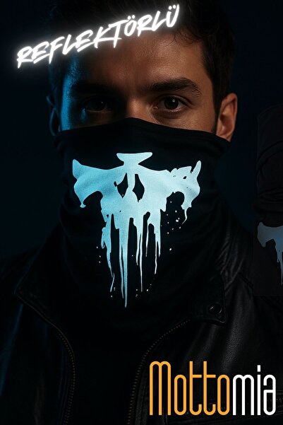mottomia Trend Ghost Reflector με τύπωμα Viscose Buff με σχέδιο κρανίου – Αξεσουάρ μοτοσικλέτας και σπορ