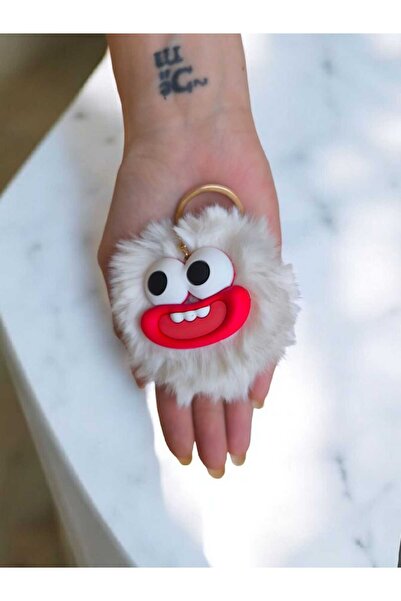 MonoAi Sevimli Karakter Peluş Ponpon Anahtarlık Ve Çanta Aksesuarı