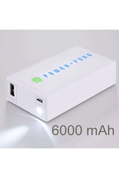 Patona POWER-POND 2c External Power Bank, 6000 mAh, White