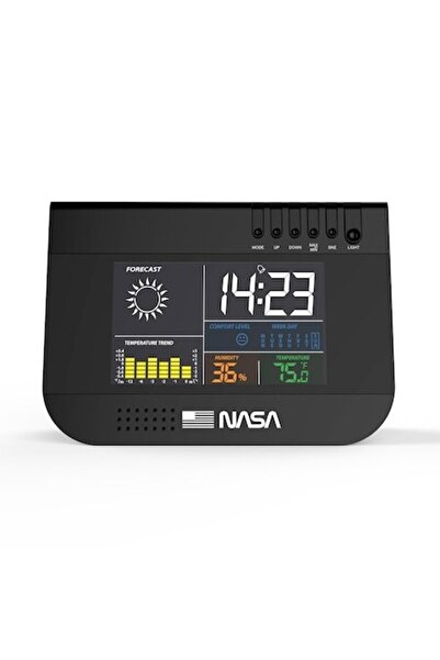 Nasa Weather Station WS100, 3.3-inch LED Screen, 9-in-1, Black
