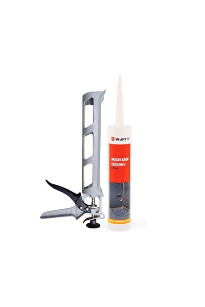 Würth Duşakabin Silikonu Şeffaf Su Geçirmez ve Sızdırmaz 310 ml + Silikon Tabancası