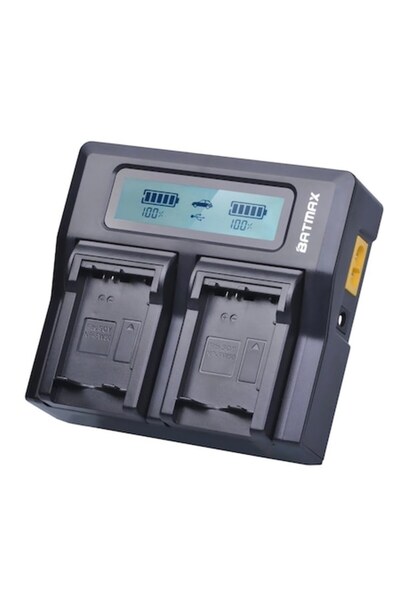 Batmax Încărcător dual NP-W126, încărcare rapidă, compatibil cu camerele Fuji...