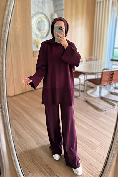 Ka Hijab Liora Premium Rayon Suit - Burgundy