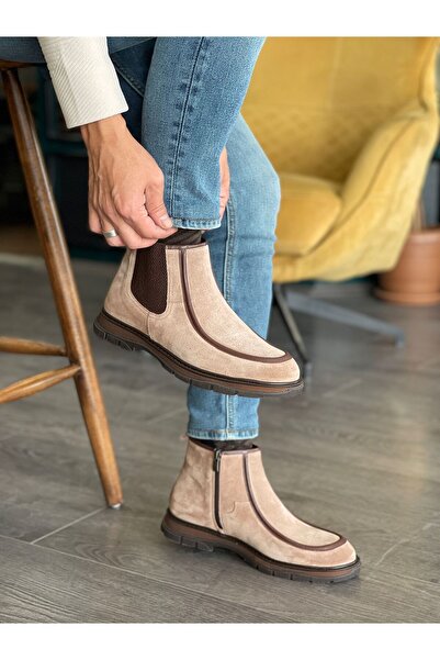 MOR KUNDURA Daily Use Genuine Leather Men's Chelsea Boots