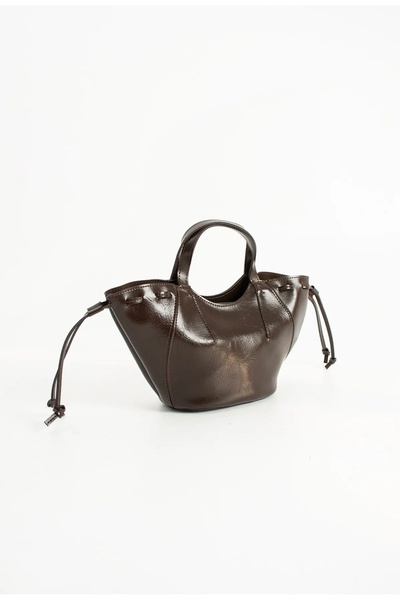 grand coco Women's Stylish Tassel Detailed Brown Hand and Shoulder Bag