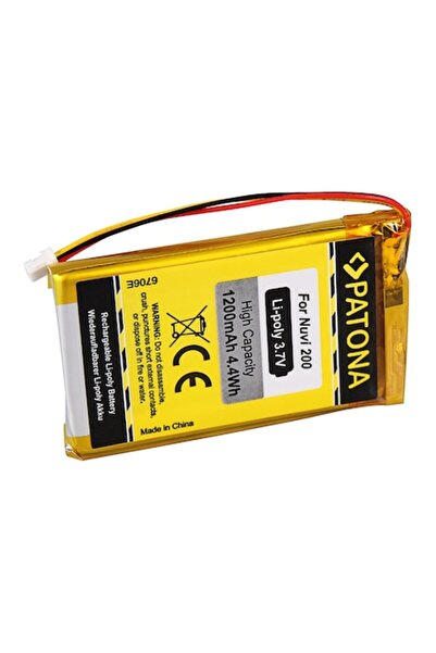 Patona Baterie Li-Pol pentru GPS, compatibilă cu Garmin Nuvi 200/250, 1200 mA...