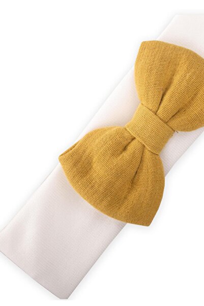 Cigit Ribboned baby bandana mustard yellow