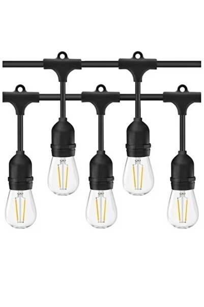 BZRSH Luminițe LED cu filament, 20 becuri LED cu filament 2W 3000K alb cald, ...