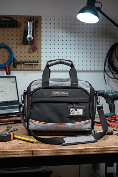 Probag 28 Compartments Professional Tool Bag |   Fully Openable Waterproof |   Hard Plastic Base |   Tool Bag