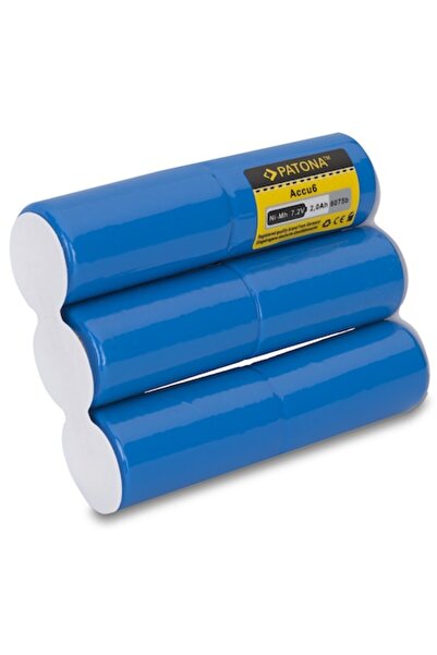 Patona Set of 3 Ni-MH Batteries 7.2V 2000mAh - (compatible with Gardena ST 6 ...