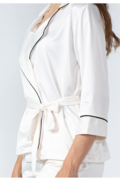 En Privé Iris Satin Pajama - Ivory