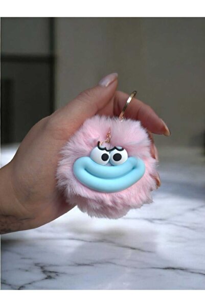 MonoAi Sevimli Karakter Peluş Ponpon Anahtarlık Ve Çanta Aksesuarı