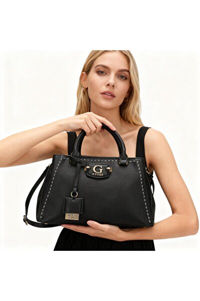 Guess Basic Black Tote Bag, Women's Handbag,Women's Bag,33x11x20cm