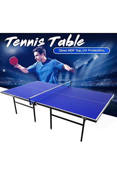 Sparnod Fitness Stt-12 Indoor Table Tennis | 12mm Mdftop with Uv Protection | Rustproof Steel Frame Foldable