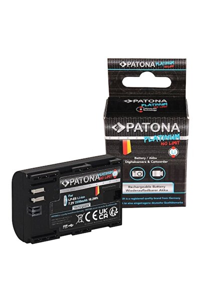 Patona Baterie cameră Platinum LP-E6 USB-C 2250mAh pentru Canon și Blackmagic