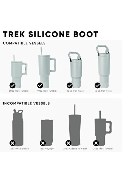 Generic Simple Modern 40oz Silicone Boot Lid with Handle - Shock-Absorbing Non-Slip (Blush Red)