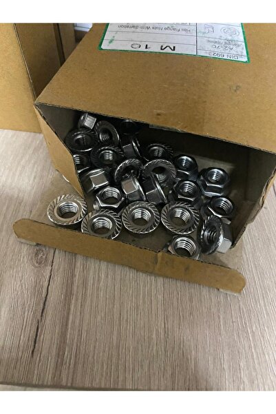 erçelik Altıgen M10 Flanşlı Somun